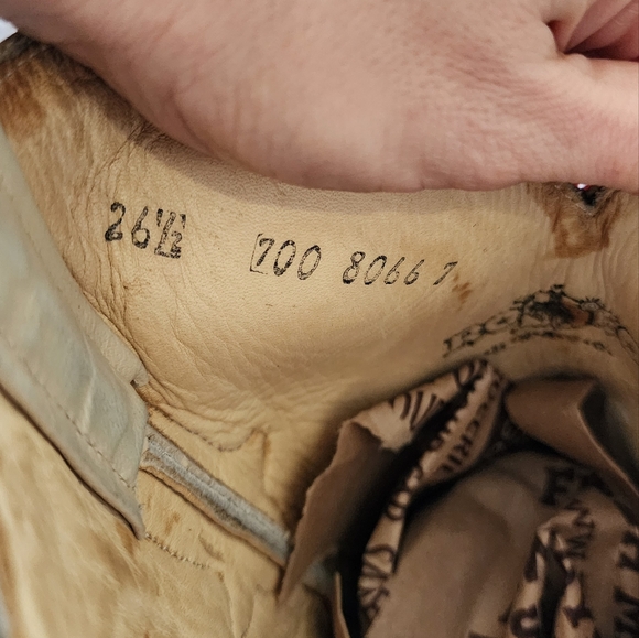 RODEO BRAVO Boots Crocidile Skin Tan Leather Western Cowboy Work Boots Mens - Picture 7 of 10